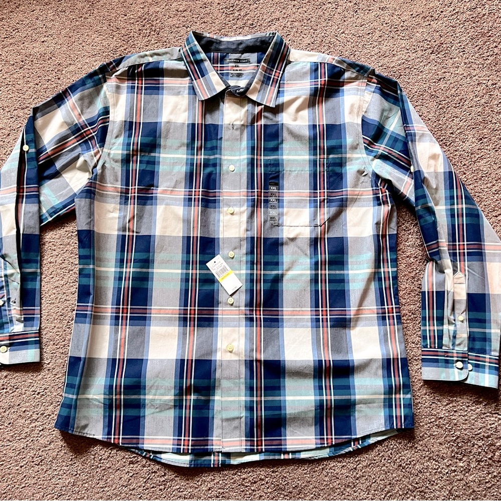 NWT Van Heusen Studio Button Up Long Sleeve